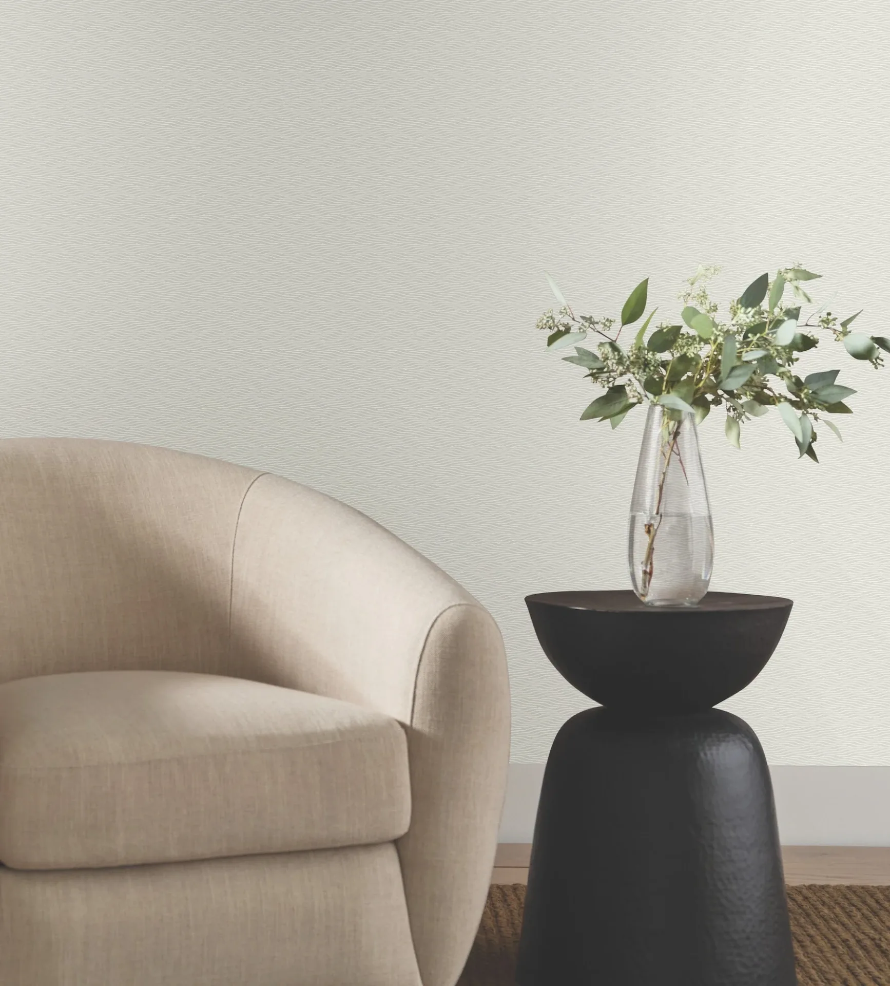 York Designer Series Elevated Grey Waves Wallpaper | Wallpaper Twins York Designer Series Elevated Grey Waves Wallpaper - SKU NT6152