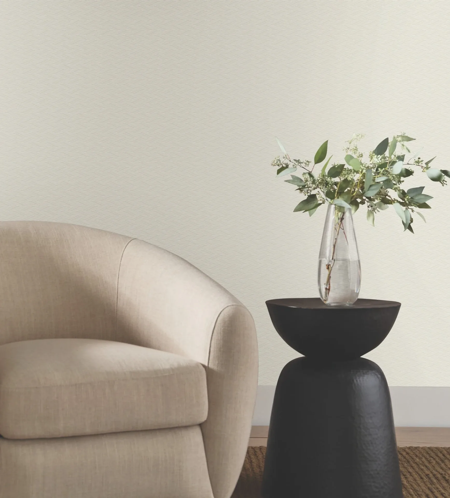 York Designer Series Elevated Pearl Waves Wallpaper | Wallpaper Twins York Designer Series Elevated Pearl Waves Wallpaper - SKU NT6154