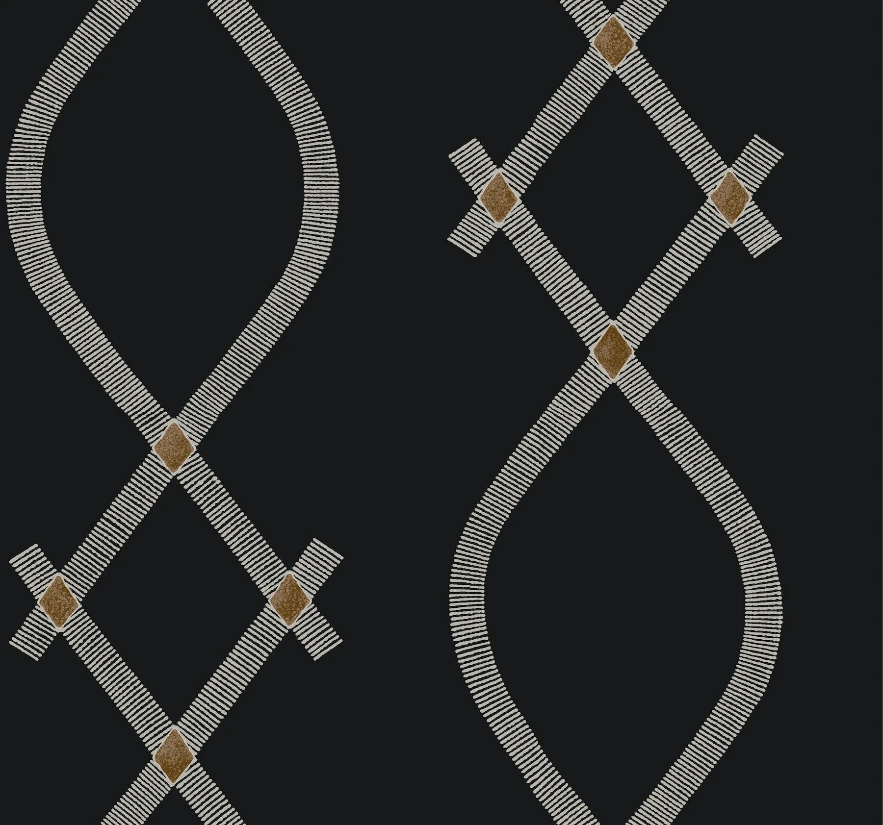 ZA8031 | Ellena Black Wallpaper