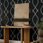 York Designer Series Ellena Black Wallpaper | Wallpaper Twins York Designer Series Ellena Black Wallpaper - SKU ZA8031