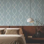 York Designer Series Ellena Blue Wallpaper | Wallpaper Twins York Designer Series Ellena Blue Wallpaper - SKU ZA8035