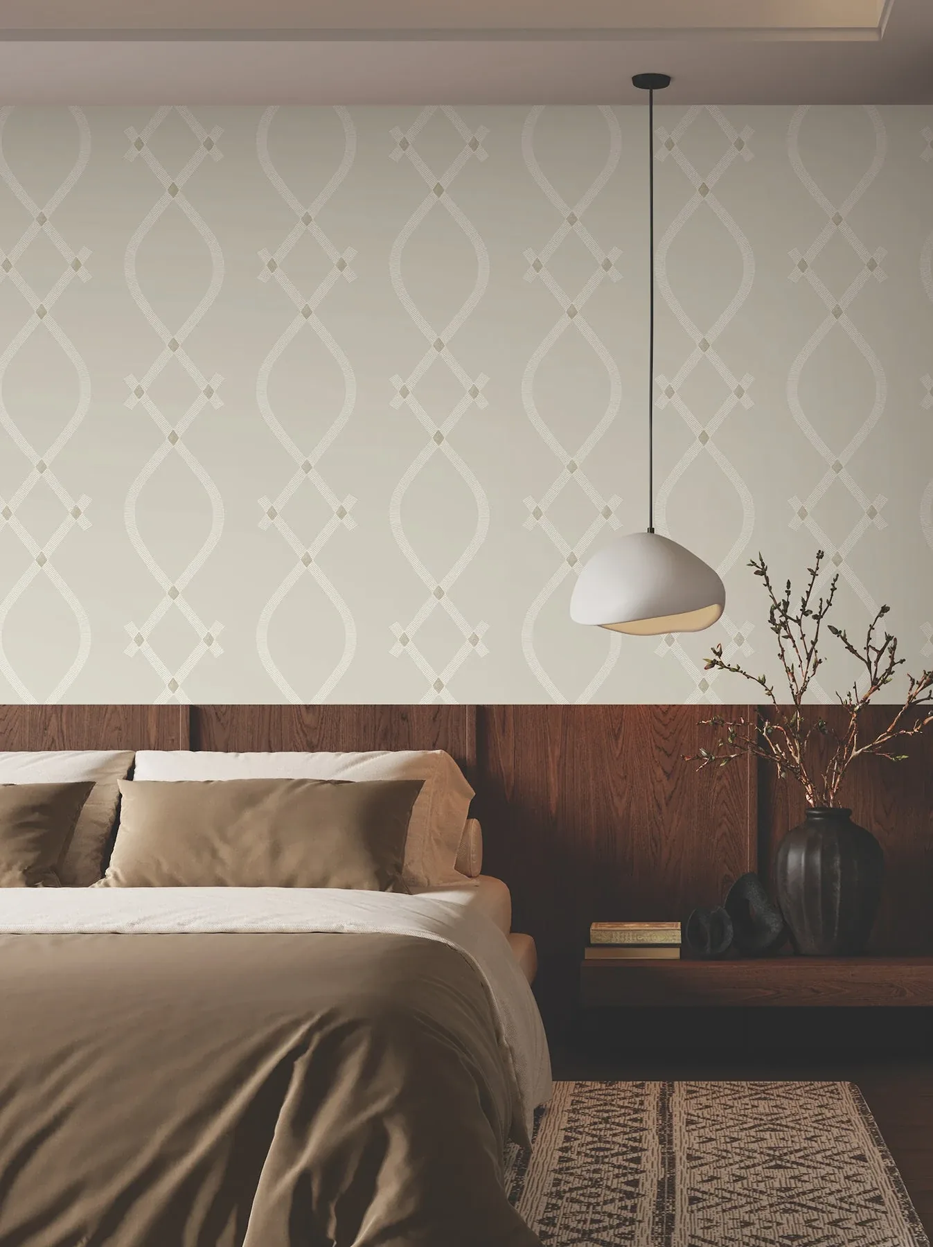 York Designer Series Ellena Light Grey Wallpaper | Wallpaper Twins York Designer Series Ellena Light Grey Wallpaper - SKU ZA8033