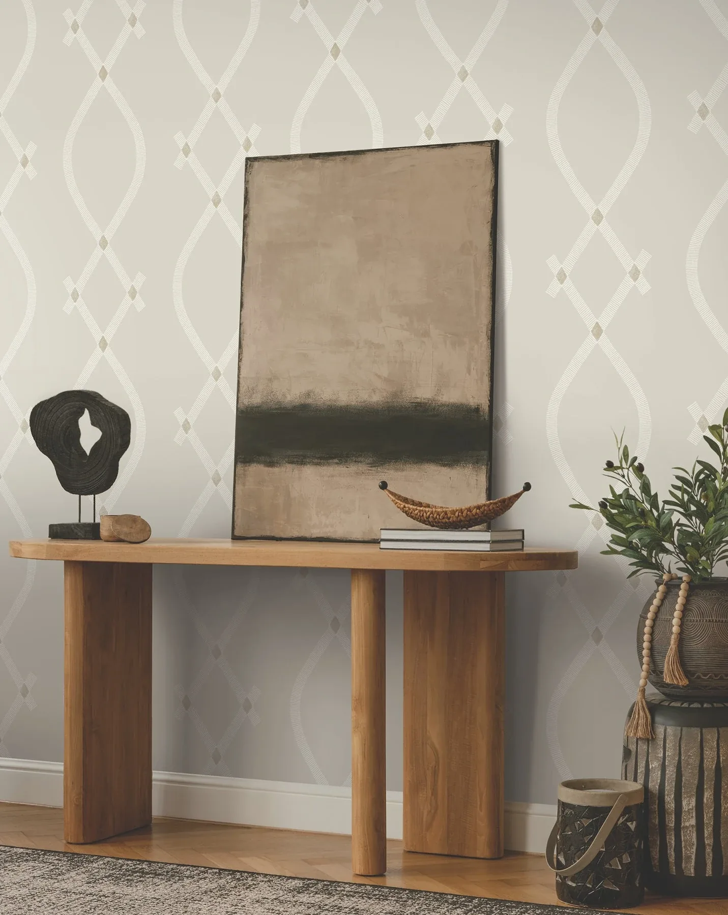 York Designer Series Ellena Light Grey Wallpaper | Wallpaper Twins York Designer Series Ellena Light Grey Wallpaper - SKU ZA8033