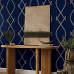 York Designer Series Ellena Navy Wallpaper | Wallpaper Twins York Designer Series Ellena Navy Wallpaper - SKU ZA8032