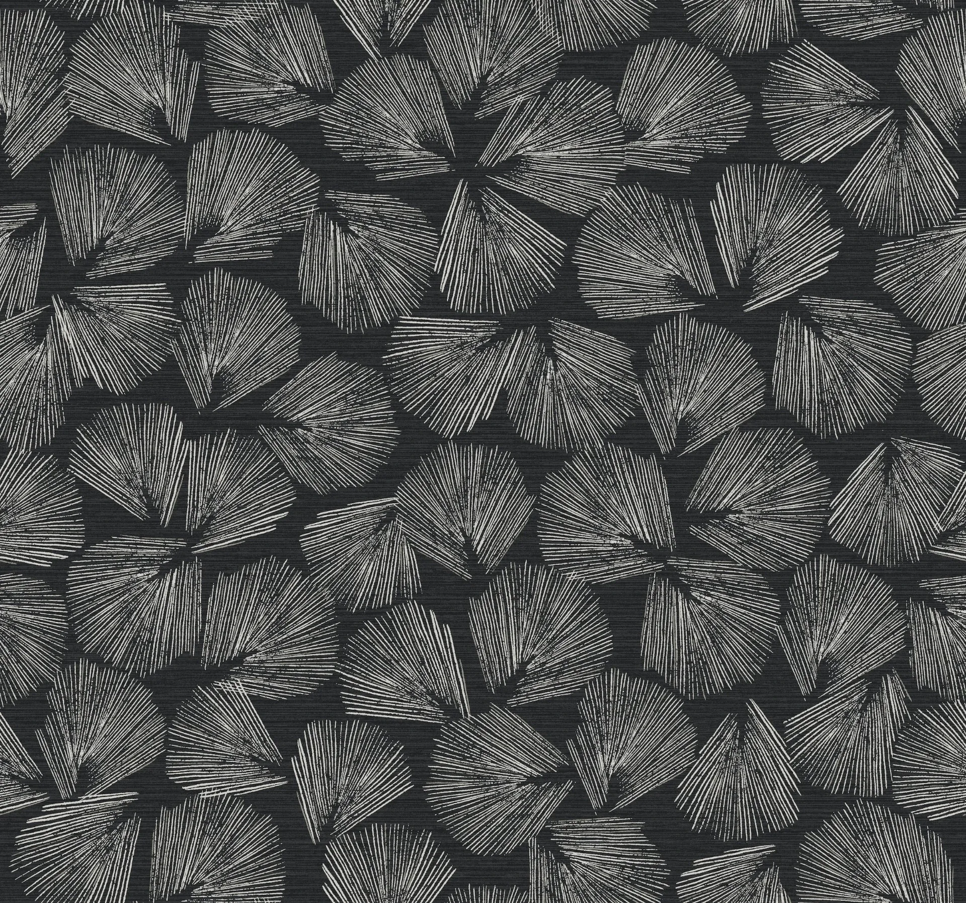 LM5351 | Elora Leaf Black Wallpaper