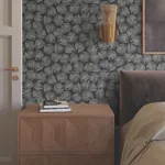 York Designer Series Elora Leaf Black Wallpaper | Wallpaper Twins York Designer Series Elora Leaf Black Wallpaper - SKU LM5351