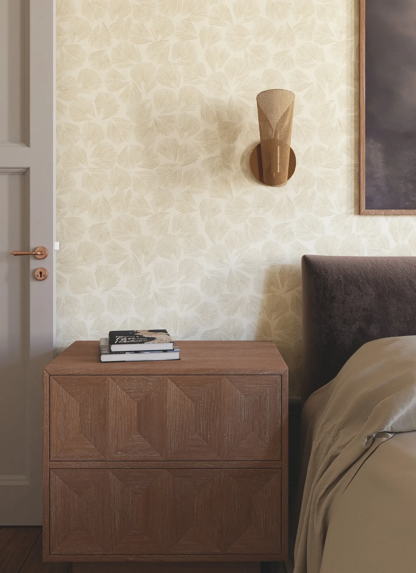 York Designer Series Elora Leaf Gold Wallpaper | Wallpaper Twins York Designer Series Elora Leaf Gold Wallpaper - SKU LM5353