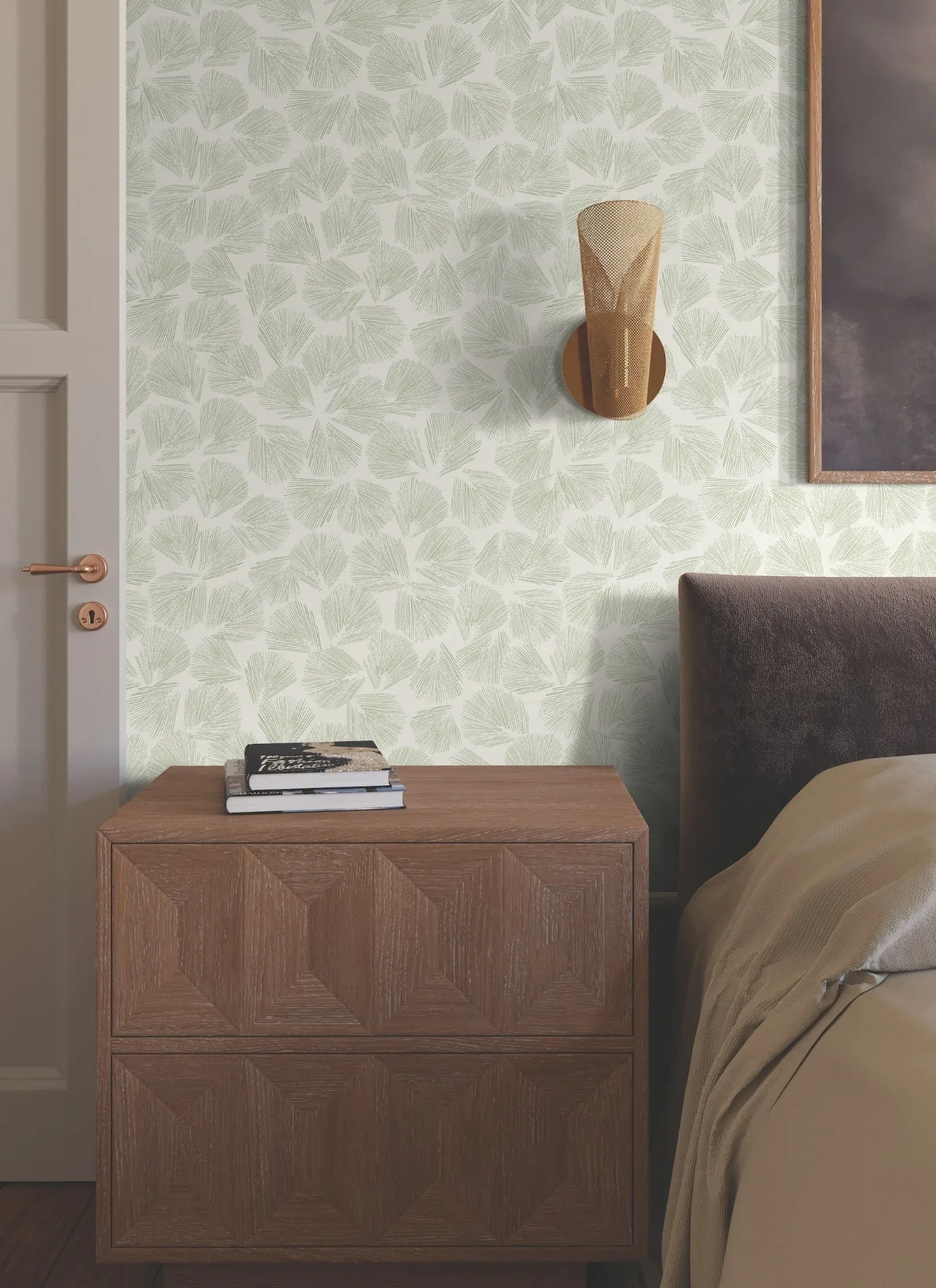 York Designer Series Elora Leaf Green Wallpaper | Wallpaper Twins York Designer Series Elora Leaf Green Wallpaper - SKU LM5352