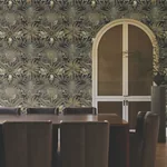York Designer Series Enchanted Garden Black Tropical Wallpaper | Wallpaper Twins York Designer Series Enchanted Garden Black Tropical Wallpaper - SKU VR1531