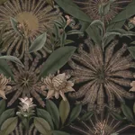 York Designer Series Enchanted Garden Chocolate Tropical Wallpaper | Wallpaper Twins York Designer Series Enchanted Garden Chocolate Tropical Wallpaper - SKU VR1529