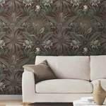 York Designer Series Enchanted Garden Maroon Tropical Wallpaper | Wallpaper Twins York Designer Series Enchanted Garden Maroon Tropical Wallpaper - SKU VR1528
