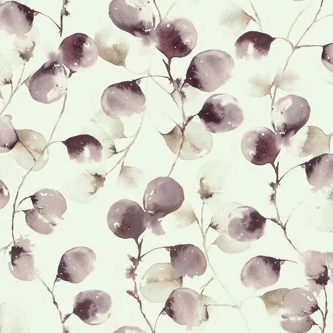 York Designer Series Eucalpytus Trail Mulberry Wallpaper - SKU OG0592