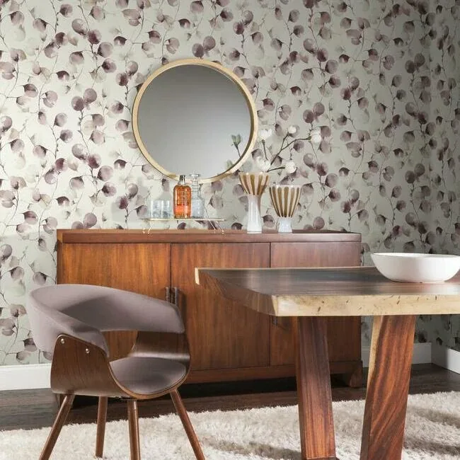 York Designer Series Eucalpytus Trail Mulberry Wallpaper - SKU OG0592