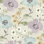 York Designer Series Evelyn Lavender Floral Wallpaper | Wallpaper Twins York Designer Series Evelyn Lavender Floral Wallpaper - SKU LL3202