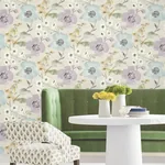 York Designer Series Evelyn Lavender Floral Wallpaper | Wallpaper Twins York Designer Series Evelyn Lavender Floral Wallpaper - SKU LL3202