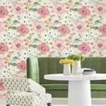 York Designer Series Evelyn Pink Floral Wallpaper - SKU LL3200
