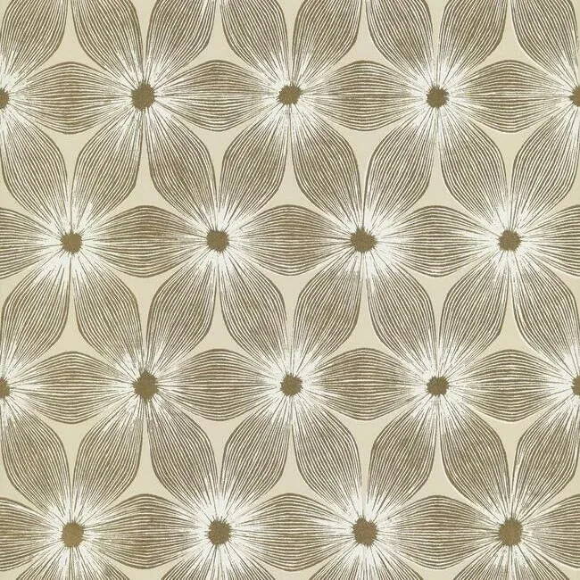York Designer Series Everlasting Beige & Gold Wallpaper - SKU CI2304