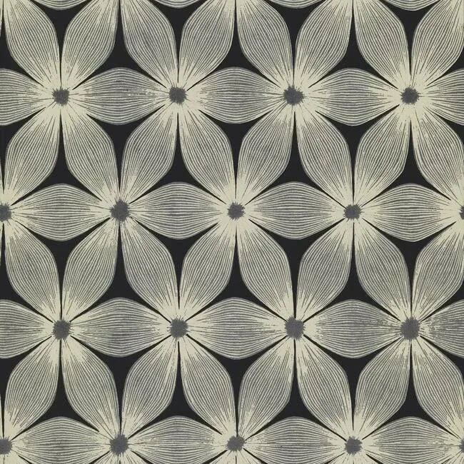 CI2305 | Everlasting Black & Silver Wallpaper