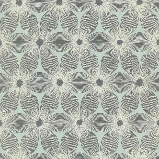 CI2303 | Everlasting Blue & Silver Wallpaper