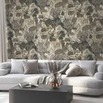 York Designer Series Falling Waters Neutral Scenic Wallpaper - SKU VR1555