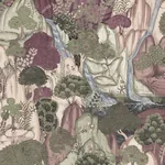 York Designer Series Falling Waters Plum Scenic Wallpaper | Wallpaper Twins York Designer Series Falling Waters Plum Scenic Wallpaper - SKU VR1556