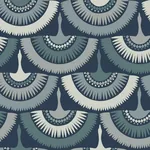 York Designer Series Feather & Fringe Blue Wallpaper - SKU BO6642