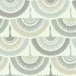 York Designer Series Feather & Fringe Cream & Blue Wallpaper - SKU BO6643
