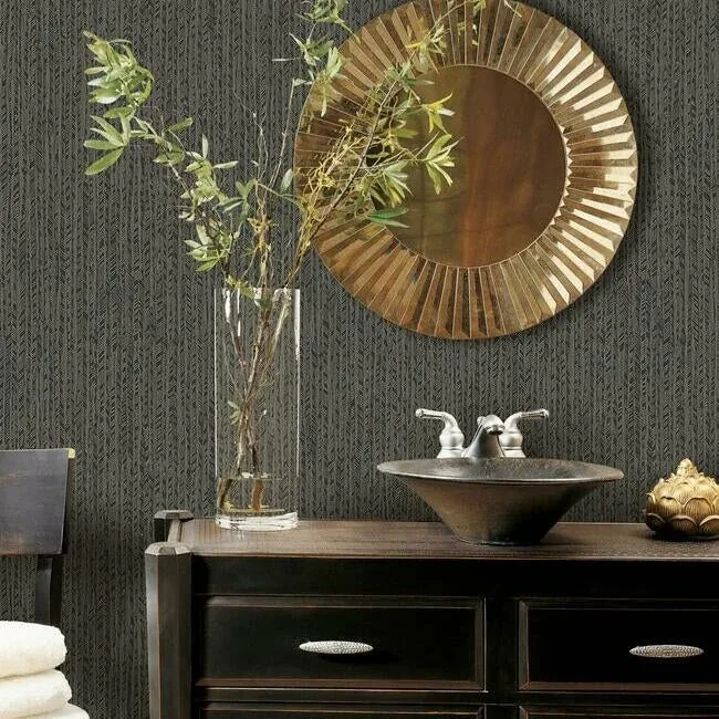 York Designer Series Feather Fletch Black Wallpaper | Wallpaper Twins York Designer Series Feather Fletch Black Wallpaper - SKU HO2139