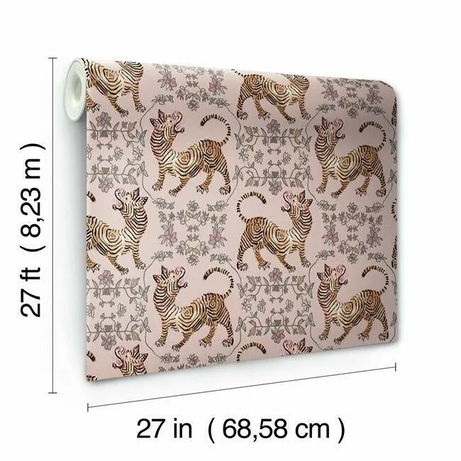 York Designer Series Ferrandi Light Pink Wallpaper - SKU CH1420