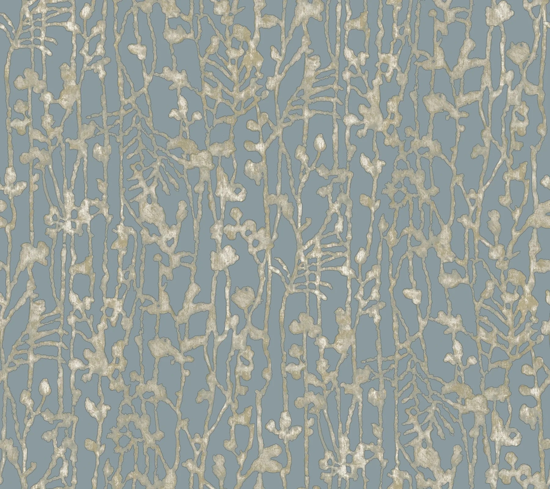 VR1557 | Filigree Light Blue Abstract Wallpaper