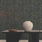 York Designer Series Filigree Navy Abstract Wallpaper - SKU VR1561