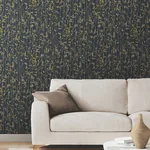 York Designer Series Filigree Navy Abstract Wallpaper - SKU VR1561