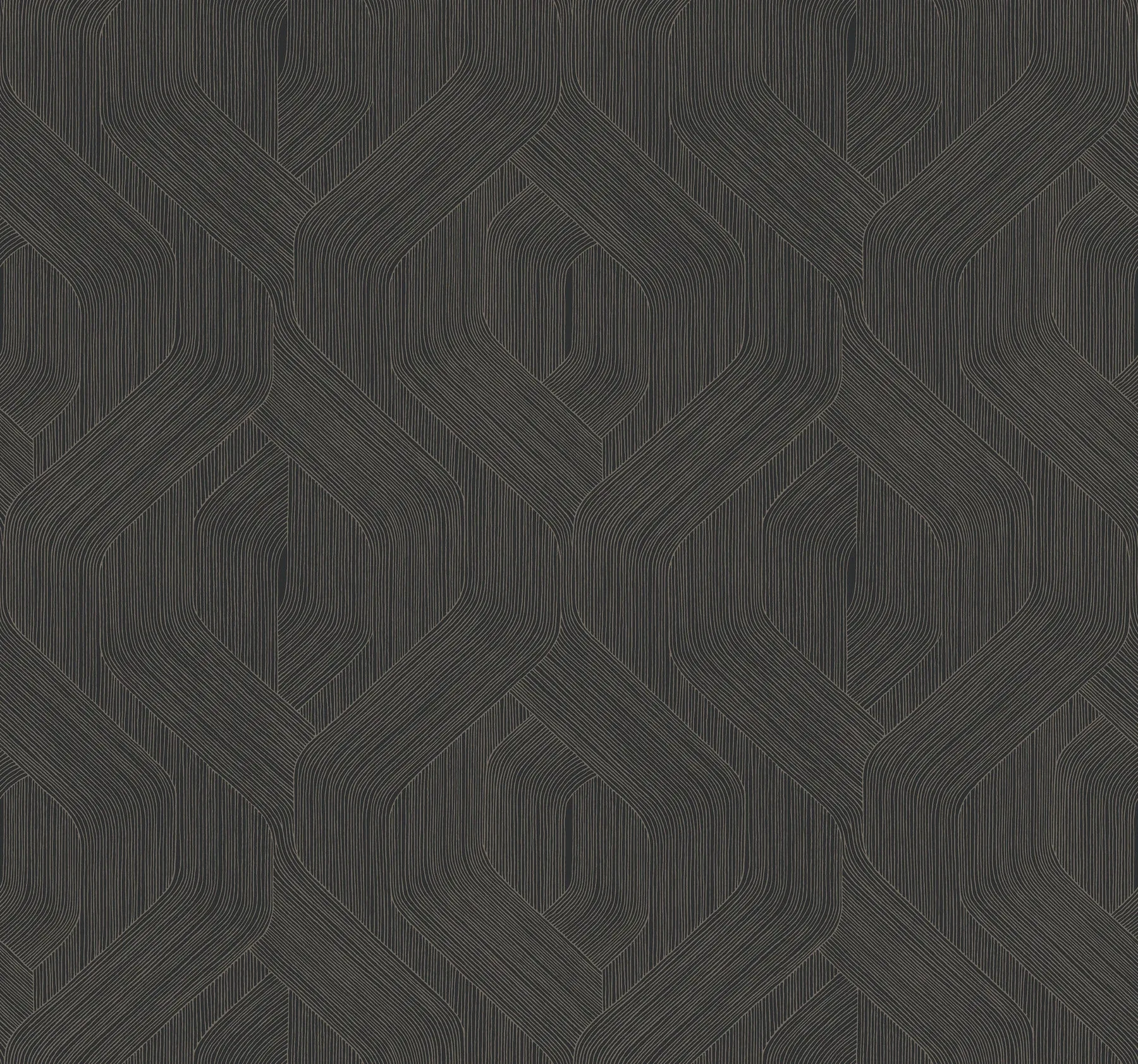 NT6192 | Fine Line Black Geometric Wallpaper