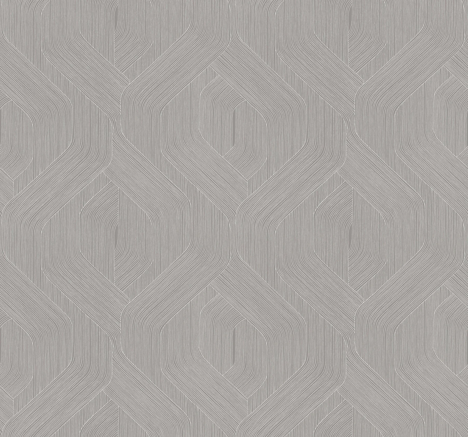 NT6191 | Fine Line Grey Geometric Wallpaper