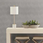 York Designer Series Fine Line Grey Geometric Wallpaper - SKU NT6191
