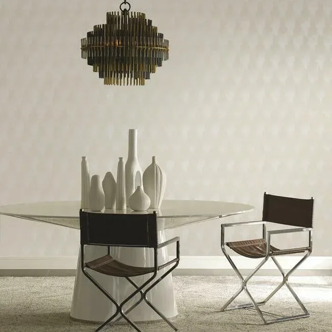 York Designer Series Flapper White Wallpaper - SKU CA1516