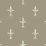 York Designer Series Fleur De Lis Cream Wallpaper - SKU KT2195