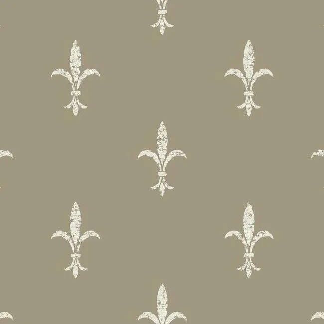 KT2195 | Fleur De Lis Cream Wallpaper