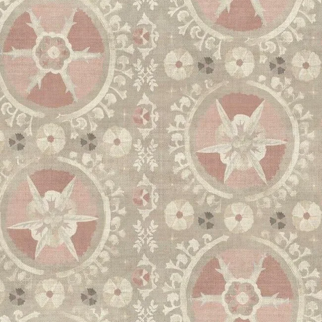 York Designer Series Fleurus Light Pink Wallpaper - SKU CH1431