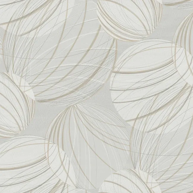 EV3907 | Floating Lanterns Light Grey Wallpaper
