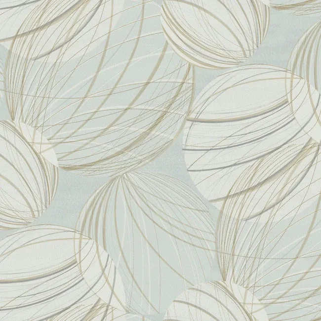 EV3905 | Floating Lanterns Smokey Blue Wallpaper