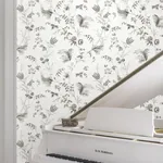 York Designer Series Floral Lace Black Wallpaper - SKU MX9682