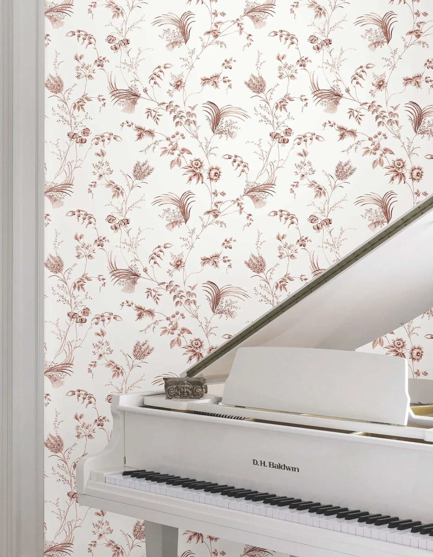 York Designer Series Floral Lace Brick Wallpaper - SKU MX9684