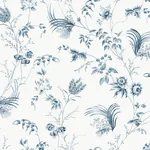 York Designer Series Floral Lace Navy Wallpaper - SKU MX9683