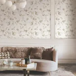 York Designer Series Floral Lace Taupe Wallpaper - SKU MX9681