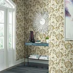 York Designer Series Flourish Cream & Gold Metallic Wallpaper - SKU CN2105