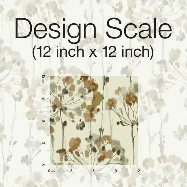 York Designer Series Flourish Cream & Gold Metallic Wallpaper - SKU CN2105