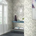 York Designer Series Flourish Sheer Blue & Grey Peel & Stick Wallpaper - SKU PSW1428RL