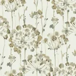 York Designer Series Flourish Taupe Metallic Wallpaper - SKU CN2103