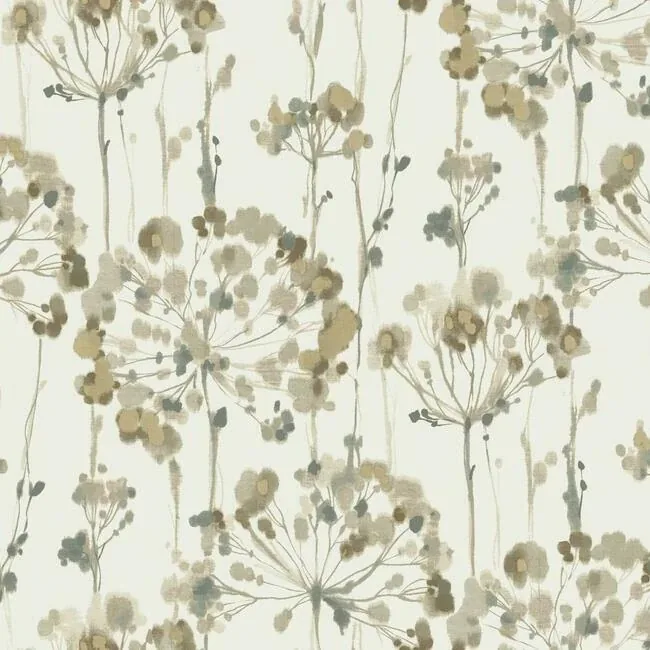CN2103 | Flourish Taupe Metallic Wallpaper